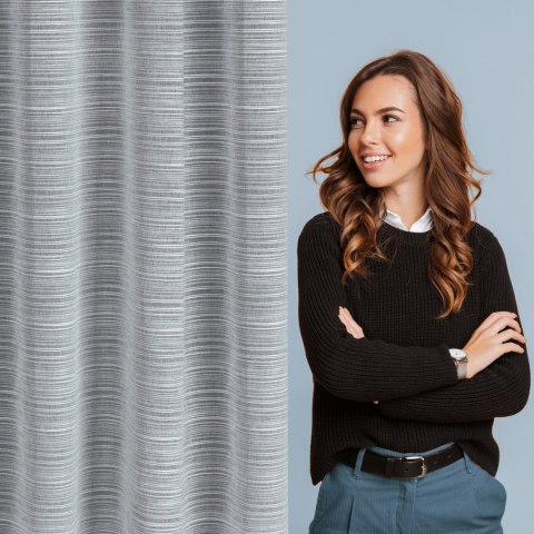 FIRANKA FIRANA GOTOWA ARIA NA TAŚMIE 140X300 CM SZARY