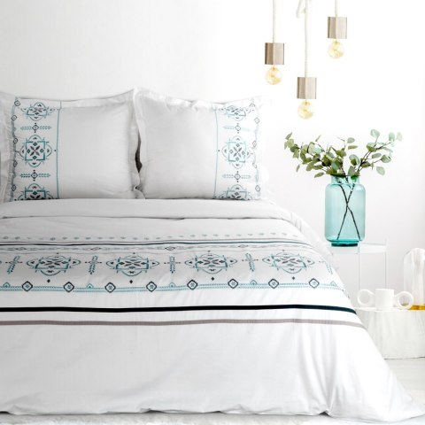 KOMPLET POŚCIELI SATYNOWEJ HAFT BIAŁY