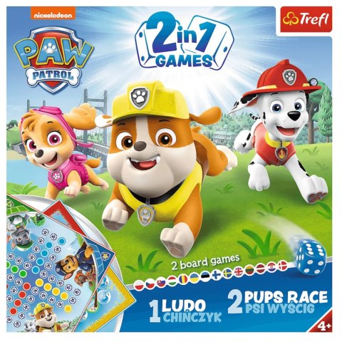 Gra Trefl 2w1 Chińczyk Psi Patrol Psi Wyścig 01896