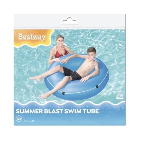 Bestway Kółko koło dmuchane z liną 119 cm niebieskie 36120 N