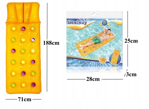 MATERAC DO PŁYWANIA 188x71 cm 90KG BESTWAY 43014 P