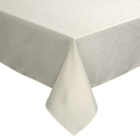 OBRUS DAGA 220 X 140 CM KREMOWY