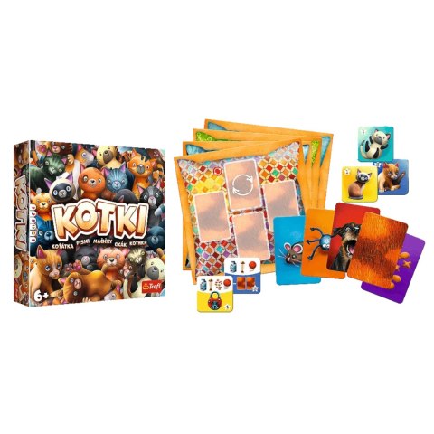 GRA PLANSZOWA RODZINNA KOTKI TREFL dla dzieci 6+ 02081