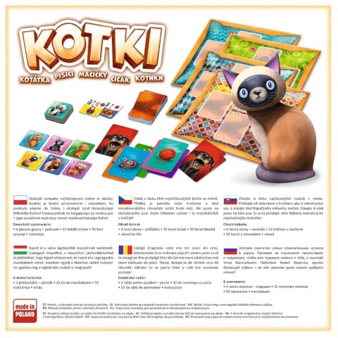 GRA PLANSZOWA RODZINNA KOTKI TREFL dla dzieci 6+ 02081