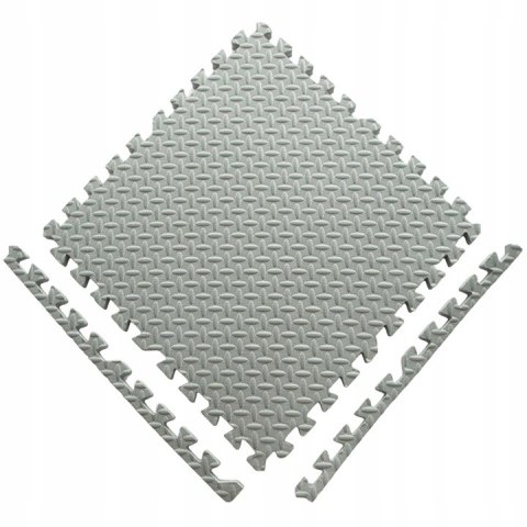 PUZZLE PIANKOWE MATA EVA 4 SZT BIAŁO SZARE EM1002BS