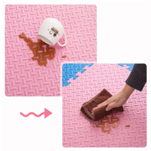 PUZZLE PIANKOWE MATA EVA 9 szt kolory różowy biały szary EM1003RBS