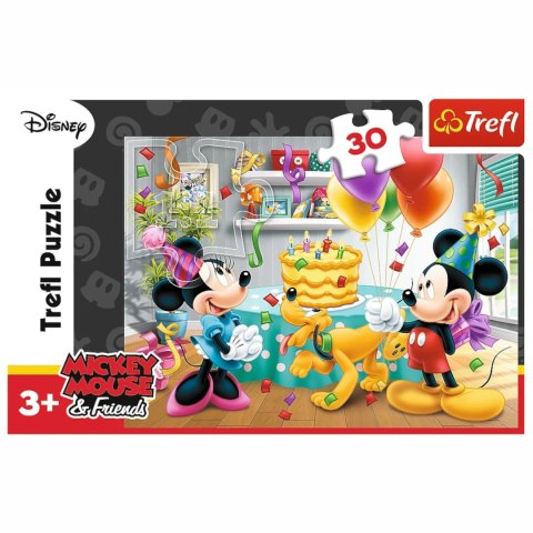 Puzzle Myszka Miki 30 el. Tort urodzinowy Trefl 18211