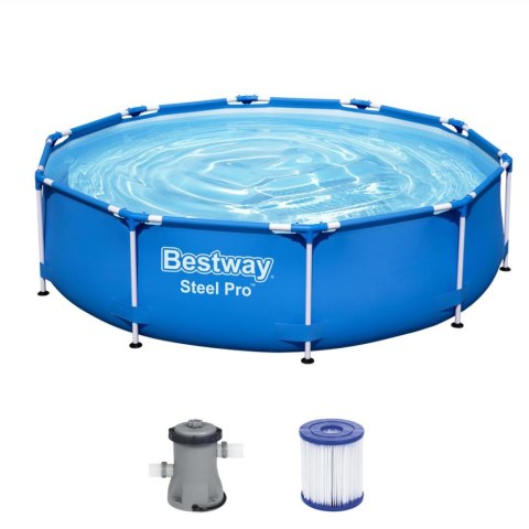BESTWAY BASEN STELAŻOWY Z POMPĄ FLIRTUJĄCĄ OGRODOWY OKRĄGŁY 56679