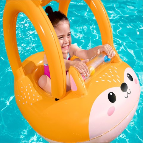 Ponton dziecięcy Lisek z odpinanym daszkiem przeciwsłonecznym Bestway 34168