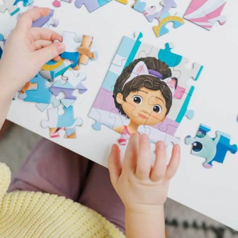 Puzzle Koci Domek Gabi 60 elementów Gabi na basenie Trefl 17393