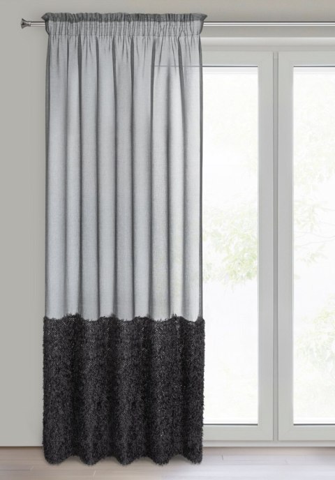 FIRANA GOTOWA MARION NA TAŚMIE 140 X 270 CM CZARNY