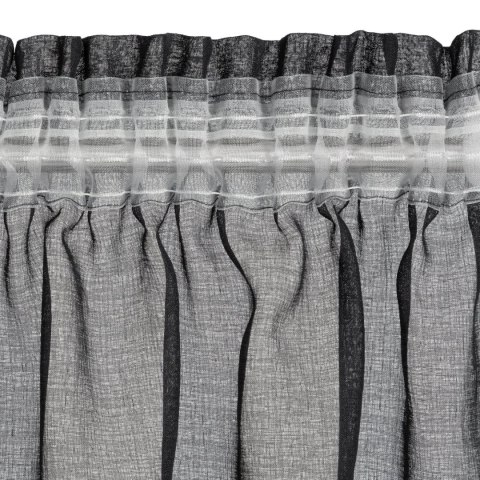 FIRANA GOTOWA MARION NA TAŚMIE 140 X 270 CM CZARNY